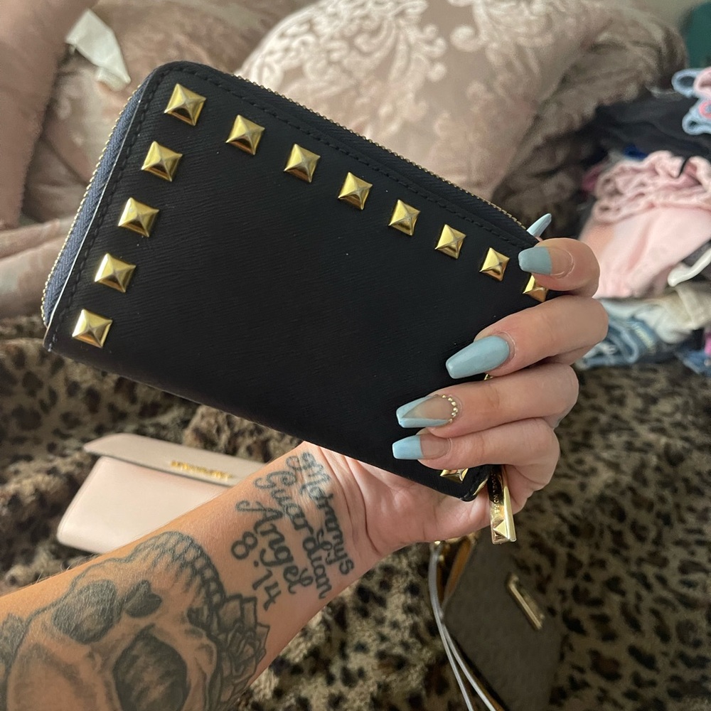 Mk studded wallet